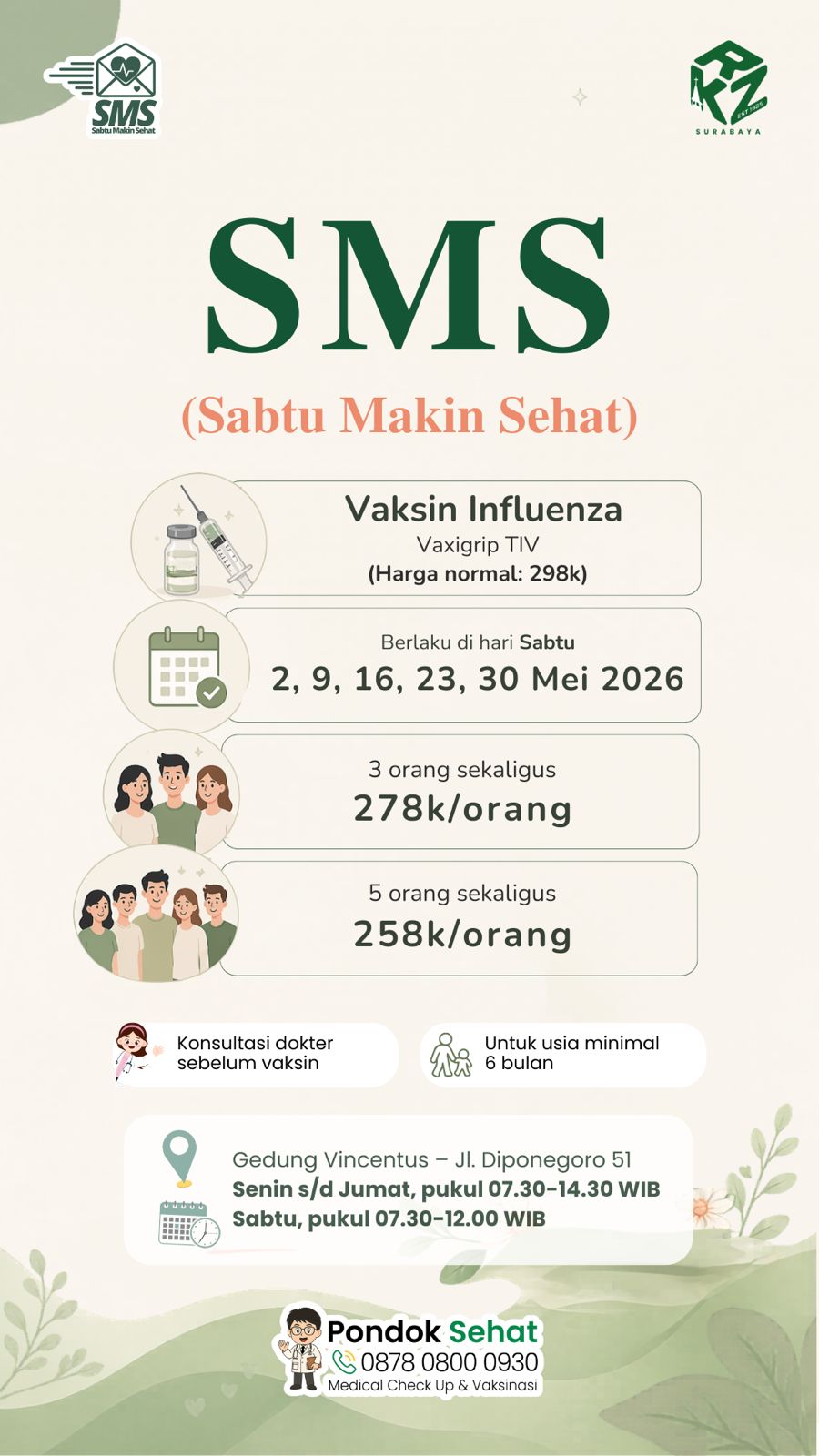 Sabtu Makin Sehat (SMS) Periode Mei 2026