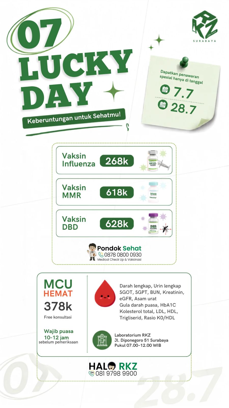 MCU Hemat - Lucky Day (Khusus tgl 7 & 27 Juli 2026)